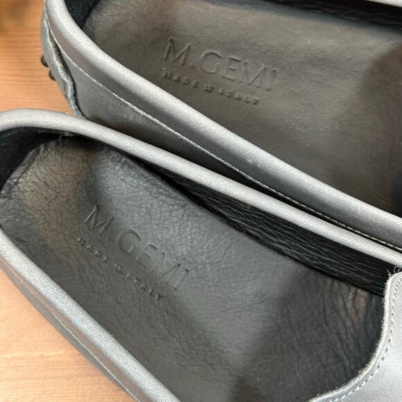M. GEMI Women's The Pastoso Grey Leather Penny Loafers Size 36.5 US 6.5 - Picture 7 of 10